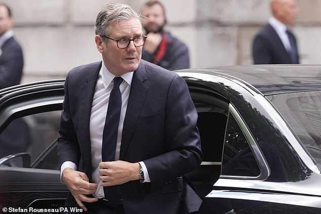 A spokesman for Sir Keir Starmer said the Government would stick to its principle that 'those with the broadest shoulders should carry the greatest burden'