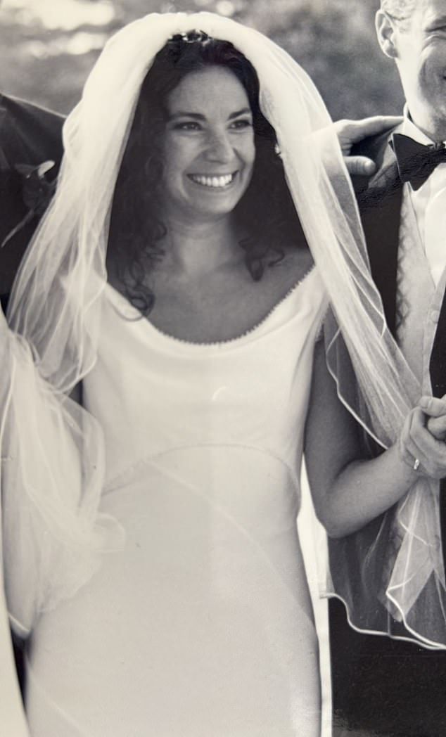 Miranda Levy on her first wedding day