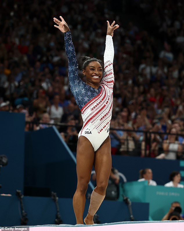 Last year, the gymnast revealed that she had Botox in celebration of her 27th birthday - but was not a fan of the procedure; seen 2024 in Paris during the Olympic Games