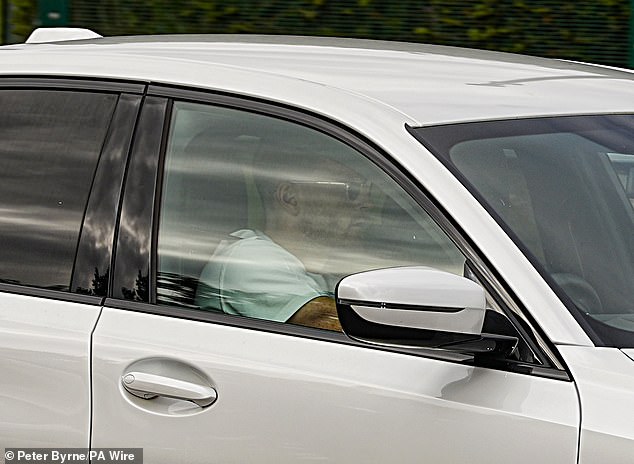 Andy Robertson, who penned his own emotional tribute to Jota, was also seen arriving