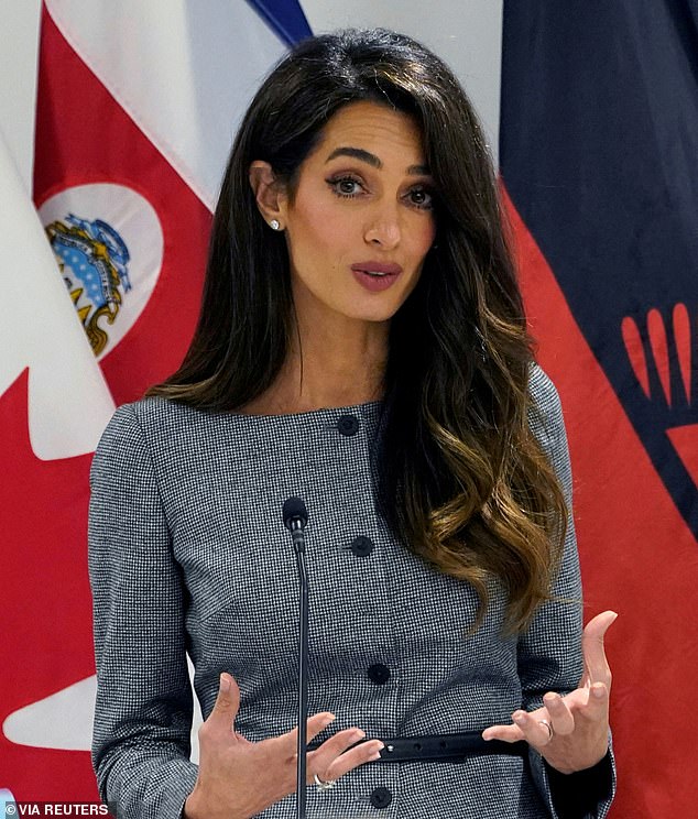 With her representing several high-profile clients and leading landmark campaigns and being married to one of Hollywood's biggest stars, Amal has emphasised how important privacy is to her (seen in 2023)
