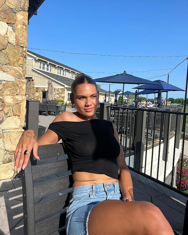 Rodman, a football player and daughter of basketball legend Dennis Rodman, has hit out at Andrew Castle and the BBC for coverage of her presence - including getting her name wrong