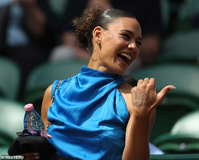 The tennis star is dating footballer Rodman, the daughter of basketball legend Dennis