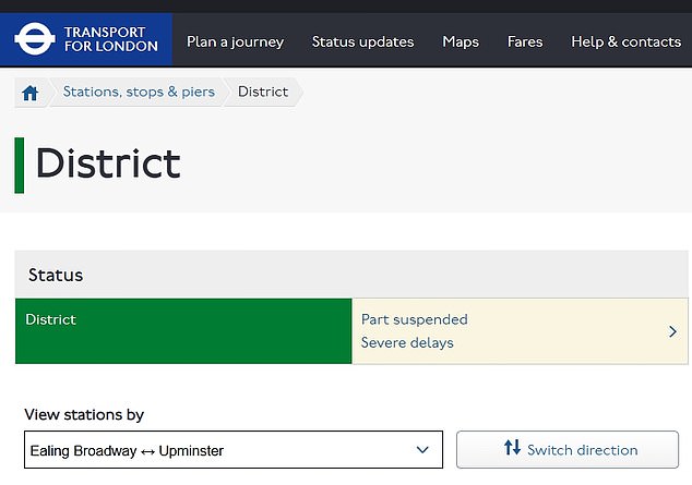 The issues have been blamed on signalling failures, while 'severe delays' this morning (pictured) were caused by a 'casualty on the track'