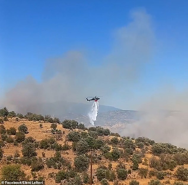 Local media reported that 11 fire engines, three earth movers and four aircraft were initially called to the area