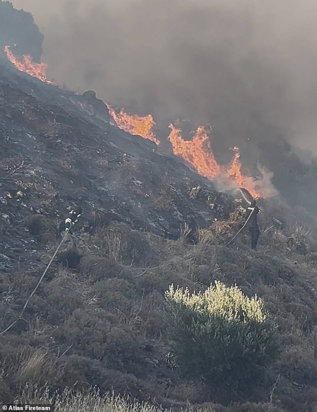 The chaotic scenes in Greece come as the whole of Europe faces blazing hot weather