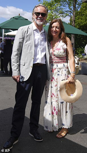 While celebrity chef Marcus Wareing and his wife Jane enjoyed a day out with his wife Jane on Tuesday