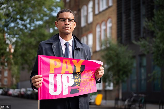 Daniel Kebede, General Secretary of the National Education Union (pictured) slammed the Charter Schools Educational Trust maternity policy as a 'two-tier system'