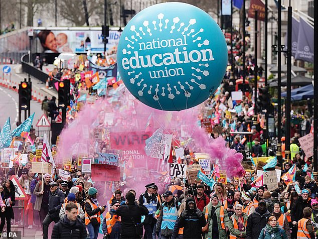 Staff at the academies are striking over a pay dispute with the NEU, demanding an increase in maternity pay wroth up to £5,000 per teacher