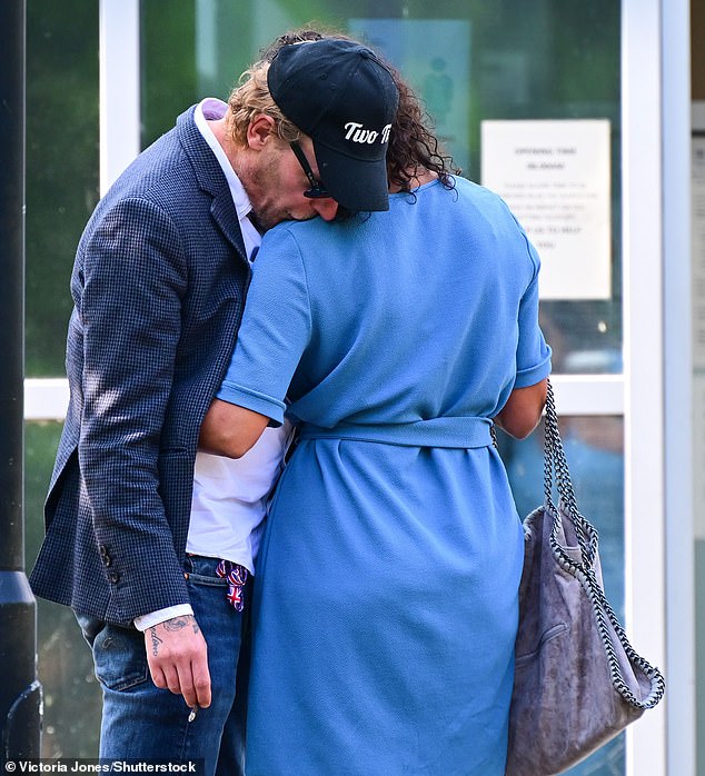 Laurence Fox and Elizabeth Barker arrive at Woolwich Crown Court in London last month