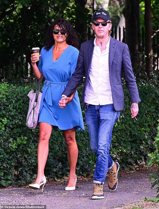 Laurence Fox was supported by his long-term partner Elizabeth Barker, who held his hand as they walked into the court house last month