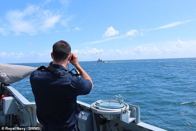 HMS Iron Duke tracks RFN Soobrazitelny. It comes amid new warnings that Russia could soon pose a credible threat to Europe