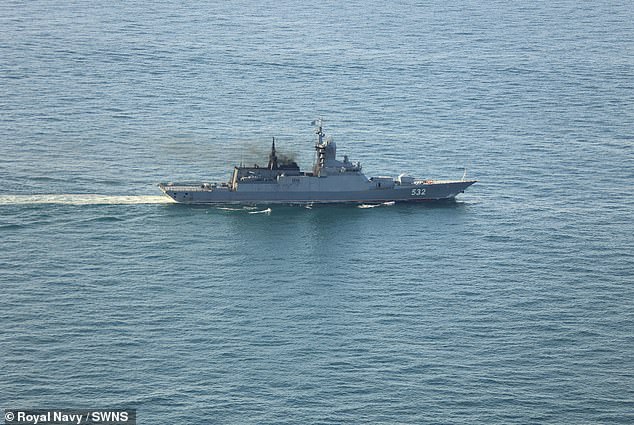 RFA Boikiy. Royal Navy warships and helicopters have shadowed five Russian vessels in UK waters over the first week of July