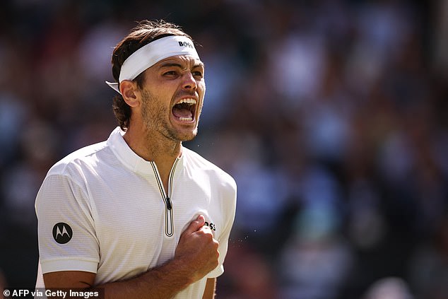 American Fritz advanced to the semi-finals with a crucial victory in four sets on No 1 Court
