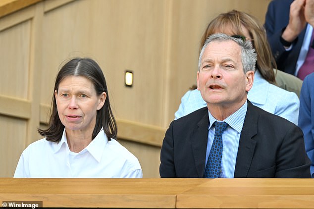 Representing the Royal Family at Wimbledon this afternoon was Lady Sarah Chatto, as the 61-year-old donned a white shirt dress for today's Centre Court fixtures. She was joined by her husband Daniel Chatto in the Royal Box on day nine of the tournament