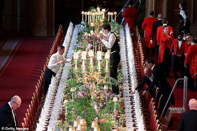 After dinner, guests will be served Taylor’s 1977 Vintage Port and a 1948 Grande Champagne Cognac by Frapin & Co, selected to reflect the years of The President’s and His Majesty’s birth in 1977 and 1948 respectively