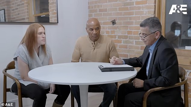 Price was first asked if she had ever 'struck' Coleman during their relationship, to which she answered 'no.' The findings were inconclusive. Olivo (right) said: 'I'm not going to say that you passed that test, because you didn't.'