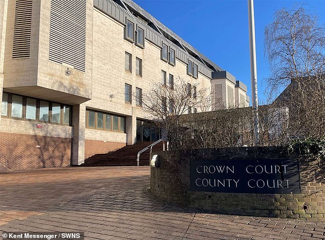 Maidstone Crown Court (pictured) also heard that Reynolds had taken out a finance agreement for over £1,000 using her boyfriend Callum Bishop's name and details without his consent