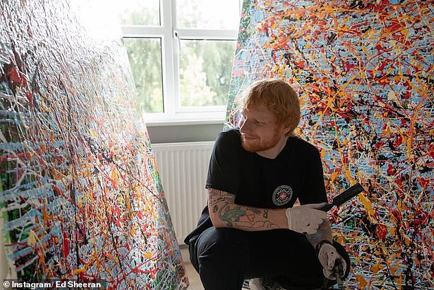 The much-loved star is swapping the microphone for a paint brush, with his new artwork collection, titled Cosmic Carpark Paintings, set to go on sale this week