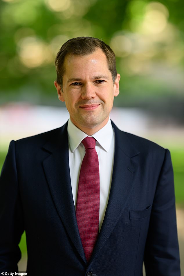 Shadow Justice Secretary Robert Jenrick (pictured near the Houses of Parliament) said the Leveson and Gauke reviews 'will see criminals like burglars and even some killers serve just a fifth of their prison sentence'