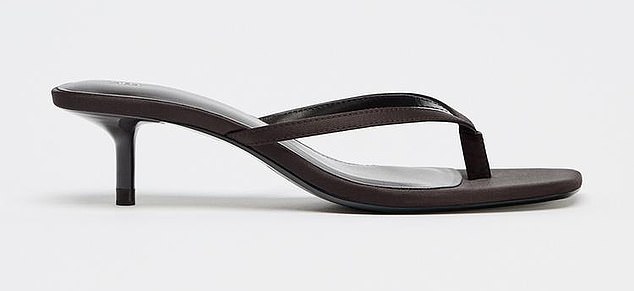 Zara¿s kitten heel flip flop (£27.99, zara.com)