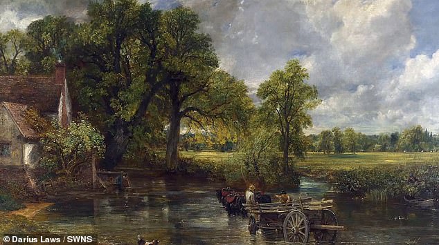 The area at the centre of the furore is just half mile away from the iconic scene of Constable's The Hay Wain (pictured)