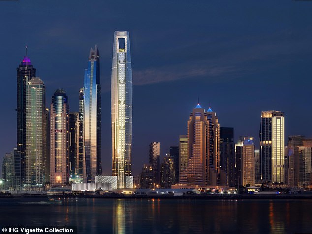 At 365m high, the Ciel Tower hotel will span a whopping 82 floors and have more than 1,000 rooms