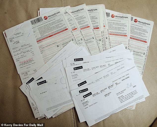 Desperate to help the man she believed was flying back to start a new life with her, Ms Waller sent her first payment of £250