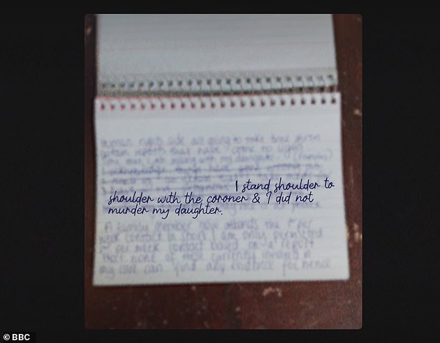 'I stand shoulder to shoulder with the coroner that I did not murder my daughter,' Cookes, then 23, wrote in a diary that would be discovered by one of her victims who has shared her story in the documentary titled 'Bad Nanny'