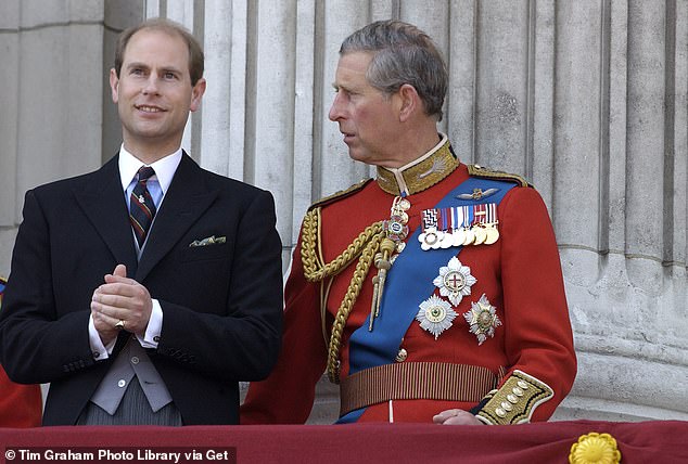 Prince Charles with Edward in 2003. Broadcaster and Journalist Andrew Neil, who was lord Rector at St Andrew at the time, told Nicholls that Charles had  called Edward a 'f***ing idiot' and told him in  no uncertain terms 'to get out of the town'