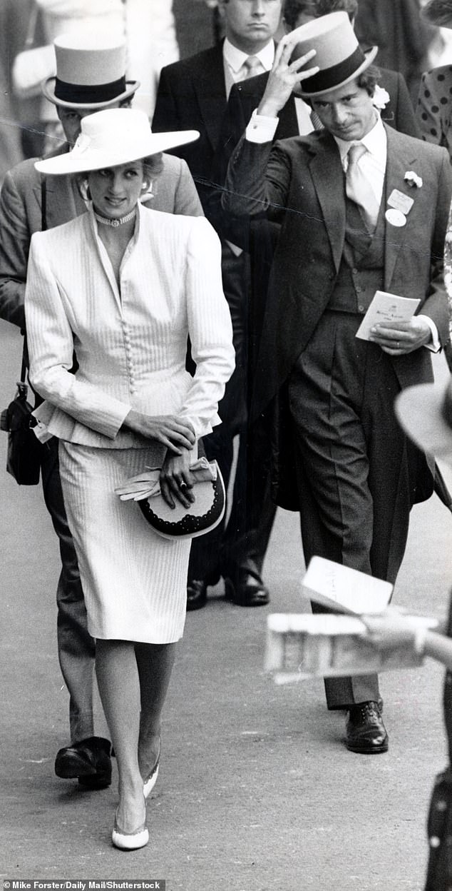 While the handsome Hoare, who was 14 years older than Diana - and a married father-of-three - never admitted to their romance, the late Princess confided in diplomat's wife Lady Elsa Bowker, who she was 'incredibly close' to