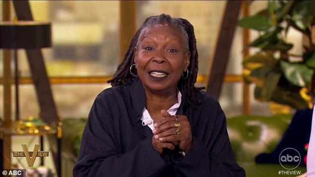 So confident were Democratic supporters of Harris' win that The View host Whoopi Goldberg introduced her as 'the next president of the United States'
