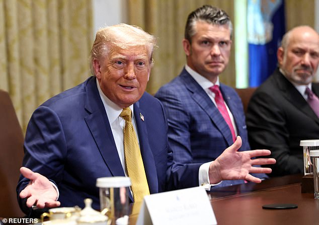US President Donald Trump speaks at the White House in Washington, DC, July 8, 2025