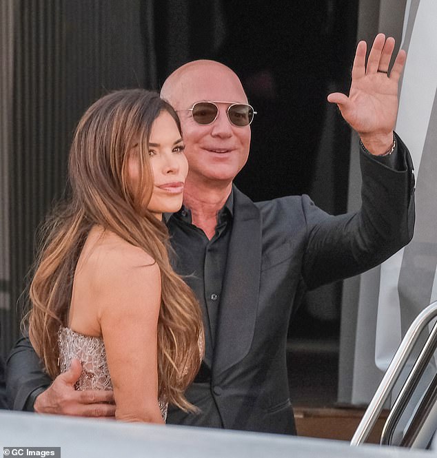 Sanchez and Bezos hosted 200 elite guests during the controversial three-day extravaganza — which many dubbed the 'Wedding of the Century'; the couple pictured on June 28 in Venice