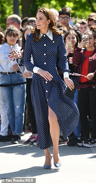 While Jamie Redknapp's wife Frida Andersson channelled the princess's 2019 D-Day ensemble at Bletchley Park, when she visited the All England Lawn Tennis Club last week