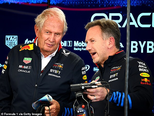 Helmut Marko (left) is thought to have been informed of the decision and is said to be in support of the move