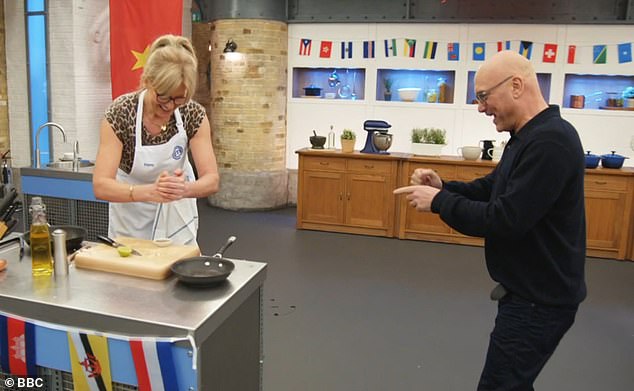 Rod Stewart has accused Wallace of 'humiliating' his wife Penny Lancaster when she appeared on the show in 2021 (pictured)