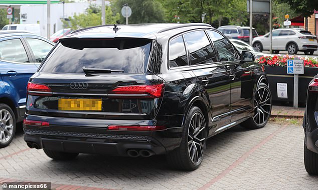 Rooney committed the parking equivalent of a sending off offence while out in suburban Cheshire