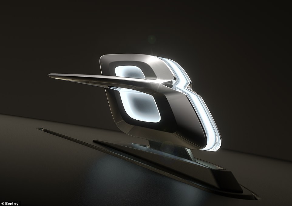 The concept also has a place for the Flying B mascot adorning the nose of the 'endless' bonnet - another feature of its former models that bosses listed as a design non-negotiable to ensure future EVs continue to look like proper Bentleys