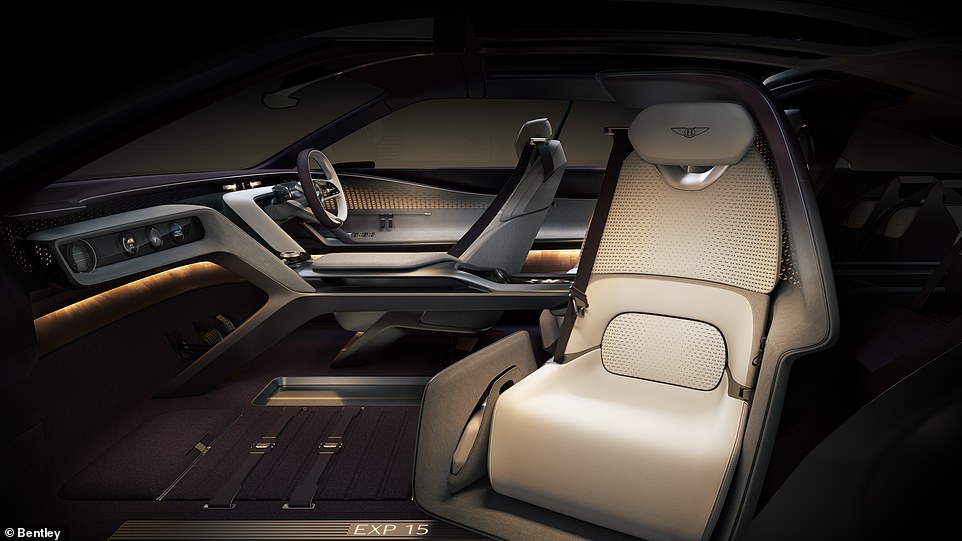 When the coach doors are opened for the lone passenger to exit, part of the panoramic roof lifts up and the seat swivels 45 degrees to provide the easiest entry and exit point - a feature many celebrities will hope to see make production to improve the elegance of arriving at red-carpet events