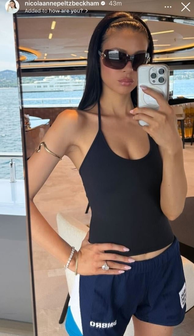 The Lola actress shared a picture of herself wearing the item of clothing on her Instagram Story on Monday