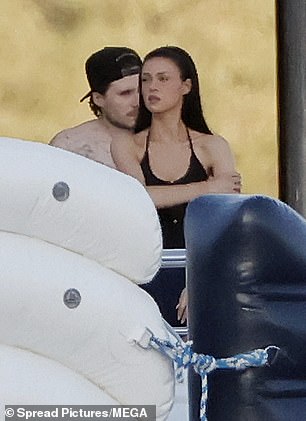 Nicola and Brooklyn have been holidaying with her family off the coast of France