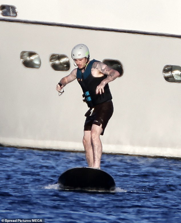 Brooklyn seemed to be a natural on the watercraft