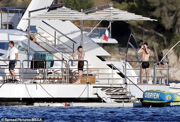 The group basked in the sunshine on the incredible vessel