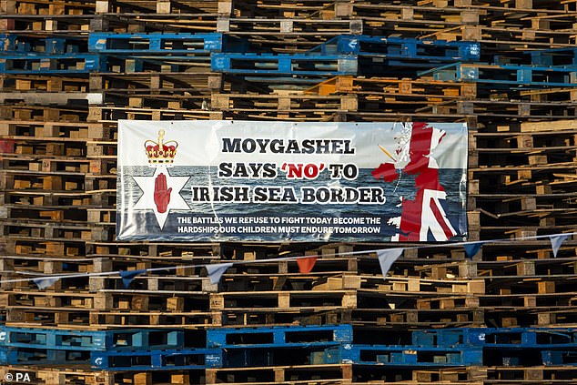 The display that year in Moygashel bore a message protesting against the mooted border