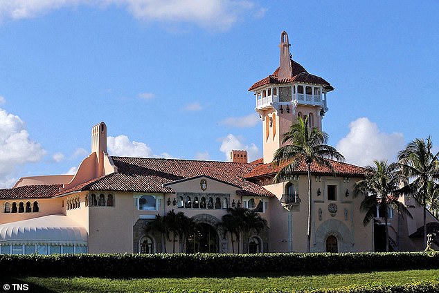 Larijani said, according to Iran International: 'Trump has done something that he can no longer sunbathe in Mar-a-Lago' (File image of Mar-a-Lago)