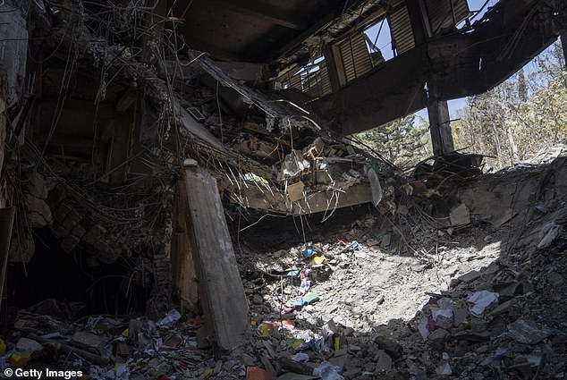 A view of the destruction at Evin Prison after it was hit by an Israeli airstrike on June 23, viewed on July 01, 2025 in Tehran, Iran
