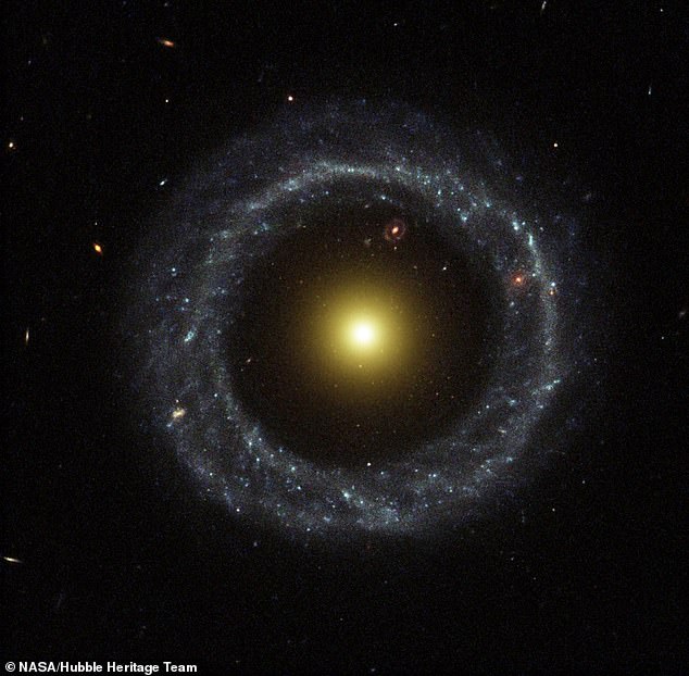 The first ring galaxy to be discovered, known as Hoag's Object, was identified in 1950 by American astronomer Arthur Hoag