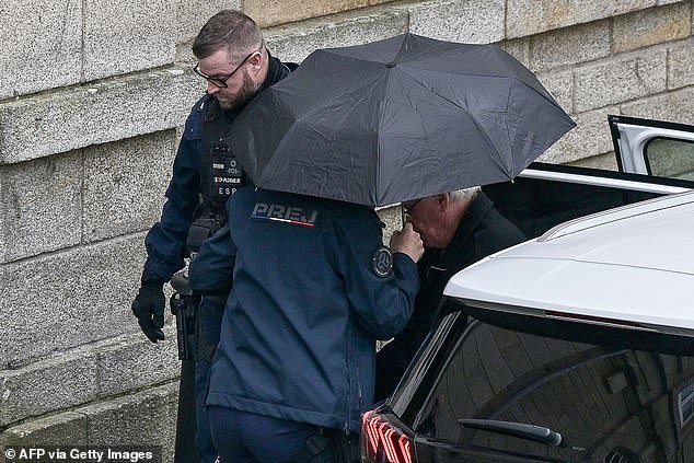 The monster told the court in his last statements that he 'can no longer look at myself the same way because I am a paedophile and a child rapist' (pictured Le Scouarnec arriving for his trial in February)