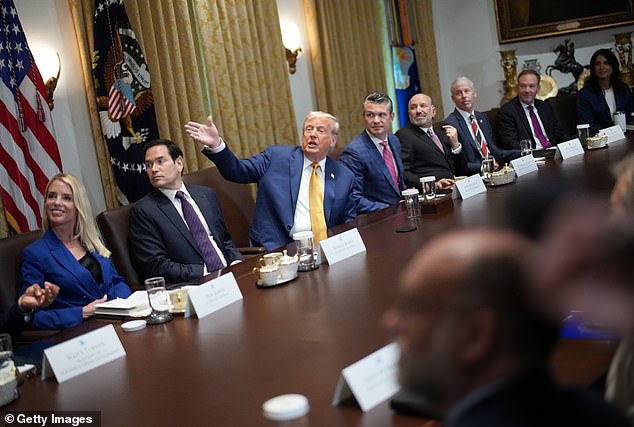 Trump provided detailed descriptions of his selections to members of his cabinet
